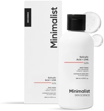 Minimalist 2% Salicylic Acid + LHA BodyWash | For Body Acne, Un-even, Rough & Bumpy Skin |
