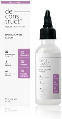 Deconstruct Hair Growth Serum with Rosemary and 1% Anagain + 1% Peptide complex | For Hair