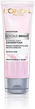 L'Oreal Paris Glycolic Bright Daily Foaming FaceCleanser, 100ml | Glycolic Acid FaceWash f