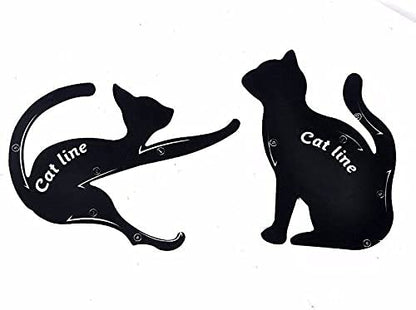 iKonbi 2Pcs/Set New Catshape Line Eye Makeup cat shape Stencils Templates Makeup Tools Kits For Eye