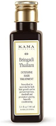 Kama Ayurveda Bringadi Intensive Hair Treatment, 3.38 Fl Oz (Pack of 1), NATURAL