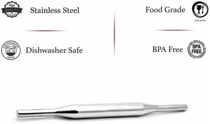 iKonbi Chakla Belan Set Stainless Steel, Classic Heavy, Round