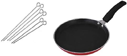 iKonbi Stainless Steel 10-Inch Barbecue Rods with Non-Stick Dosa