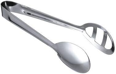 iKonbi Stainless steeel Set of 3 Tongs Oval Tong Trishul Tong Sugar Tong 19.5cm