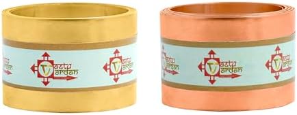 Combo of Brass and Copper Strip for Vastu Remedy | 1 Inch |