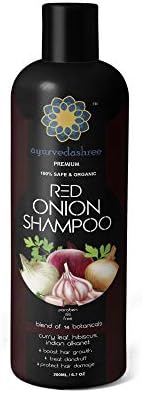Ayurvedashree Red Onion Hair Growth & Hair Fall Control Shampoo With Curry Leaf, Hibiscus,