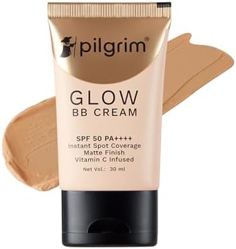 Pilgrim - The Beige Glow BB Cream 30gm | BB cream for women with Niacinamide, Hyaluronic A