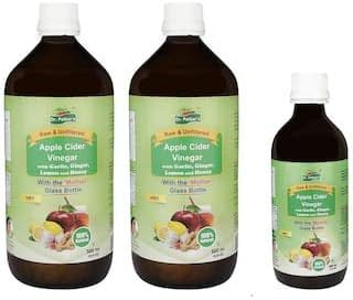 Dr. Patker's Apple Cider Vinegar With Garlic, Ginger, Lemon And Honey - 1200 ml Pack (40.5