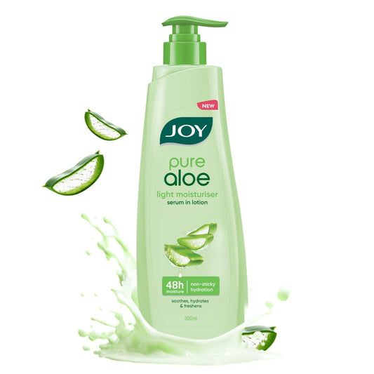 Joy Pure Aloe BodyLotion For Summer (500Ml) | Lightweight & Non Greasy Body Moisturizer Wi