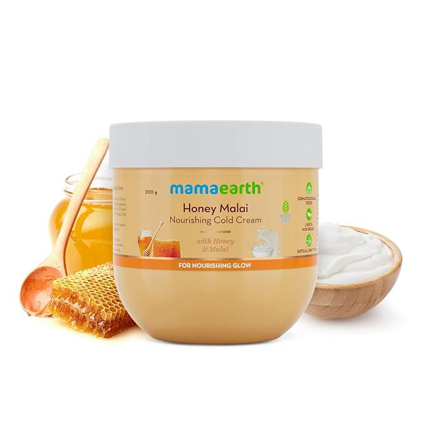 Mamaearth Honey Malai Cold Cream with Honey & Malai For Nourishing Glow 200 g