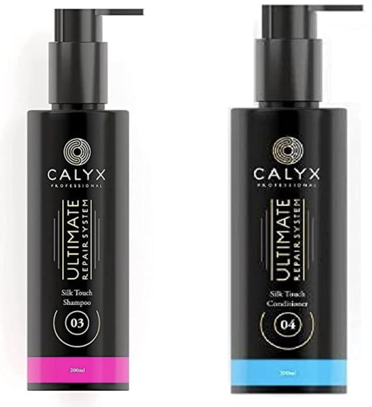 Calyx Professional Shampoo & Conditioner (100Ml) Ultimate Repair System Silk Touch Hair