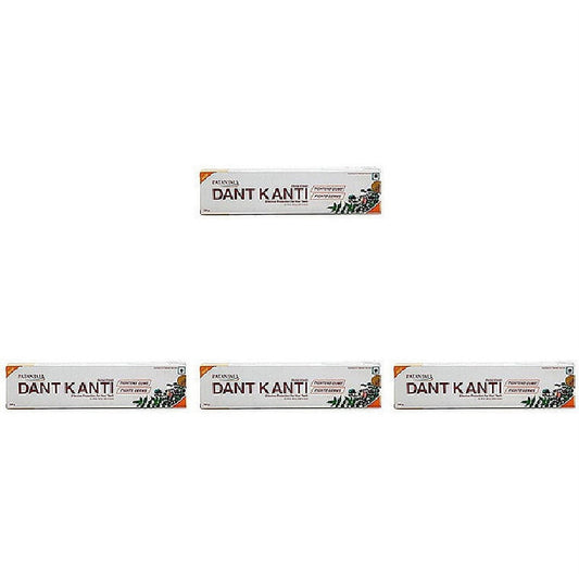 Pack Of 4 - Patanjali Dant Kanti Natural Toothpaste - 100 Gm (3.5 Oz)