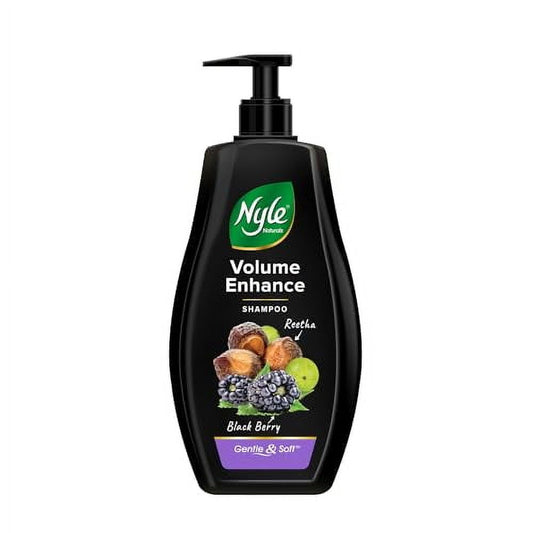 Nyle Naturals Volume Enhance Shampoo, With Blackberry, Reetha And Amla, Gentle & Soft Sham