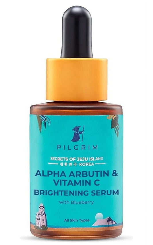 PILGRIM Korean 2% Alpha Arbutin & 3% Vitamin C Brightening FaceSerum for glowing skin| Alp