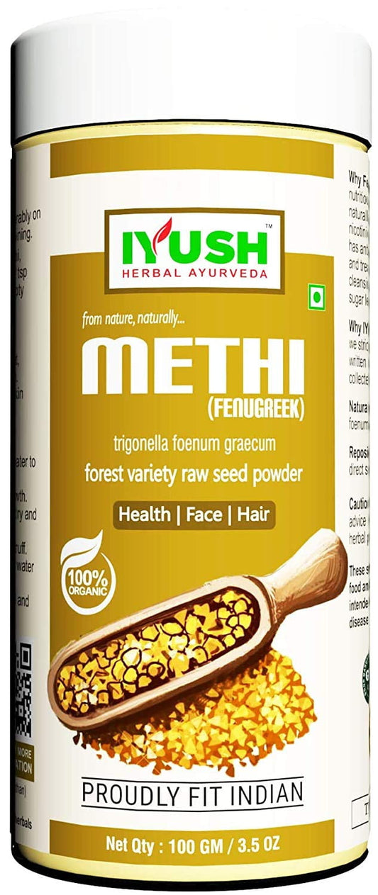GKH IYUSH Herbal Ayurveda Organic Methi Powder - 100gm