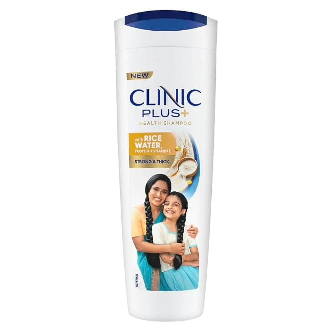 Clinic Plus Strong & Thick Shampoo with Rice water,Protein & Vitamin E for Hair Strengthen