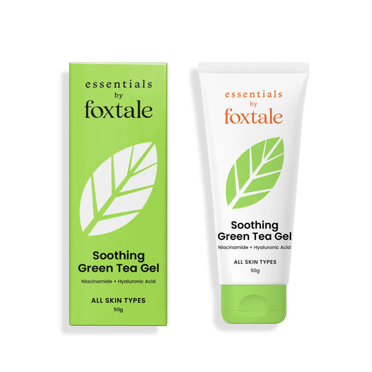 Foxtale Essentials Soothing Green Tea Oil Free Face Moisturizer | for Oily, Acne-Prone, Co