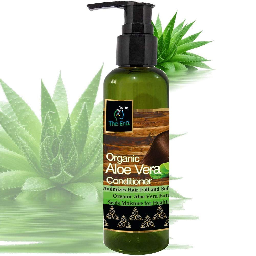The EnQ Organic Aloe Vera Conditioner with Pure Aloe Vera Extracts For Smooth Shiny Silky