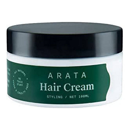 Arata Styling Hair Cream (100 GM) | Boosts Moisture in Curly Hair | Reduces Frizz & Tames