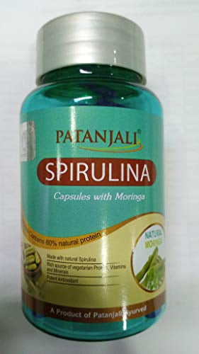 Patanjali Spirulina Capsule with Moringa 60 Tab (Pack of 1)