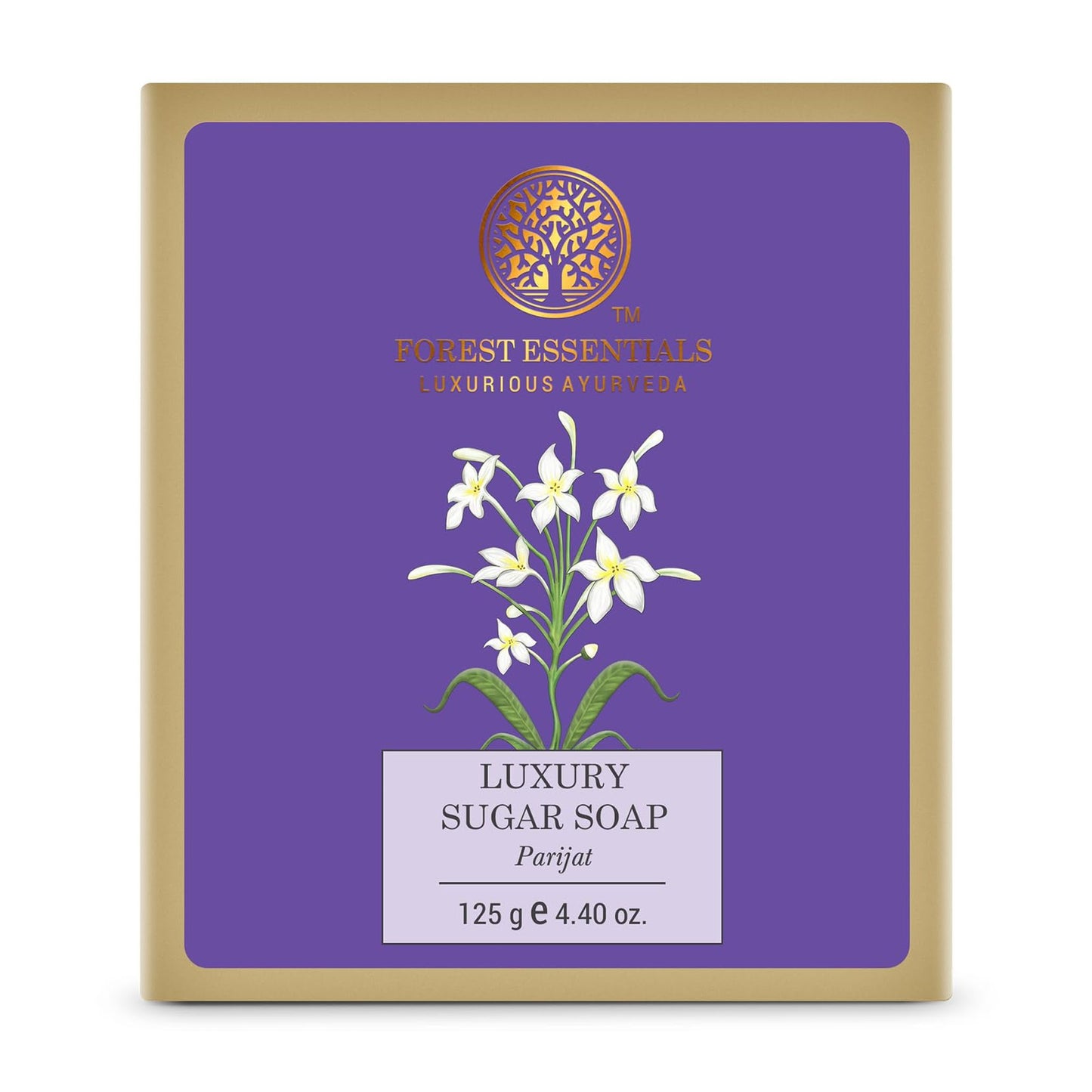 Forest Essentials Luxury Sugar Soap Parijat | Ayurvedic Luxury Handmade Soap For Bath | Na