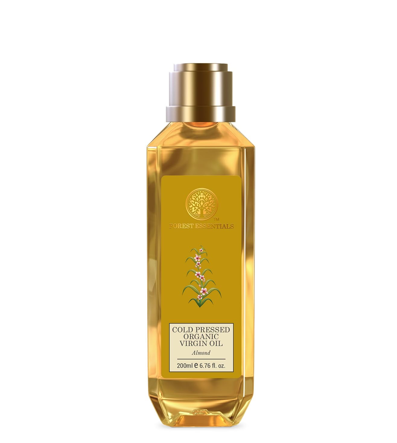 Forest Essentials Organic Cold Pressed Virgin Almond Oil - 200ml