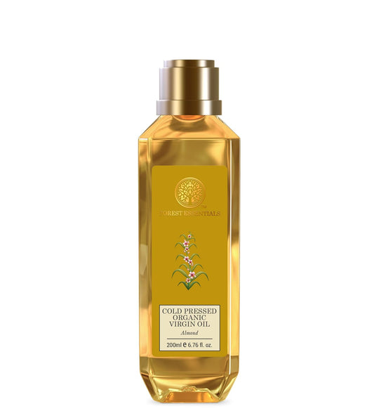 Forest Essentials Organic Cold Pressed Virgin Almond Oil - 200ml