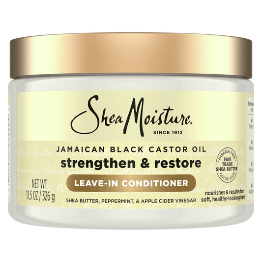 SheaMoisture Jamaican Black Castor Oil Strengthen & Restore Leave-in Conditioner All Hair,