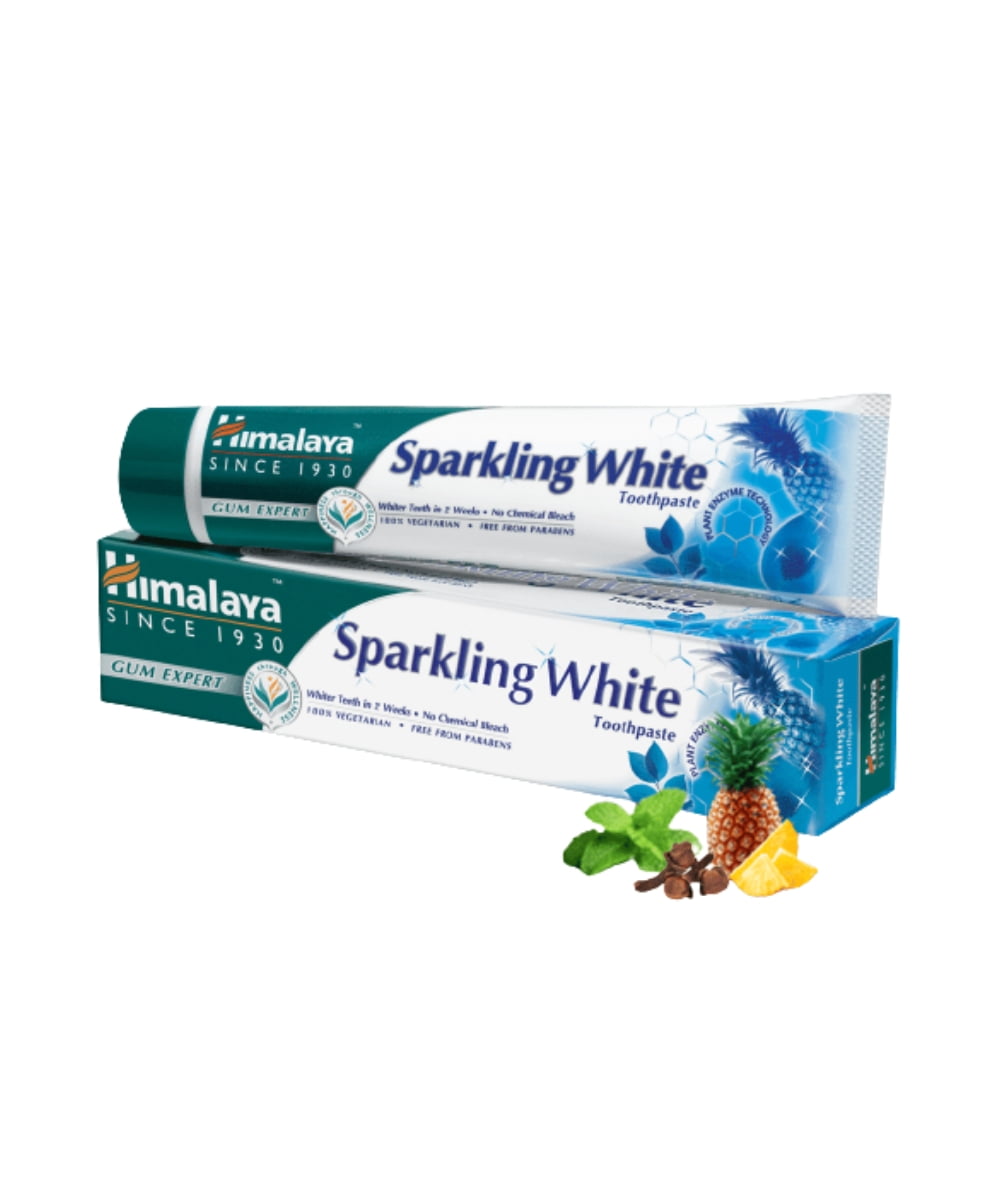 Himalaya Herbal Ayurvedic 100% Natural Sparkling White Toothpaste 175 Gm