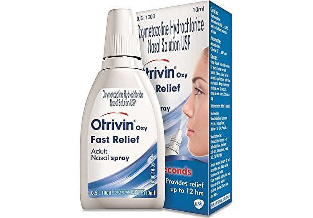 6 x Otrivin Adult Nasal Spray Clears Blocked Noses Fast Long Lasting Moisturizing-