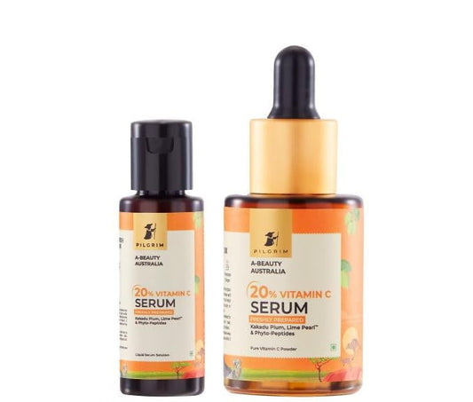 Pilgrim Australian 20% Vitamin C Serum (freshly made) for glowing skin with Kakadu Plum &