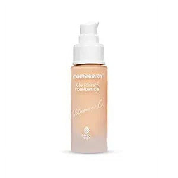 Mamaearth Glow Serum Foundation with Vitamin C & Turmeric for 12-Hour Long Stay - 01 Ivory