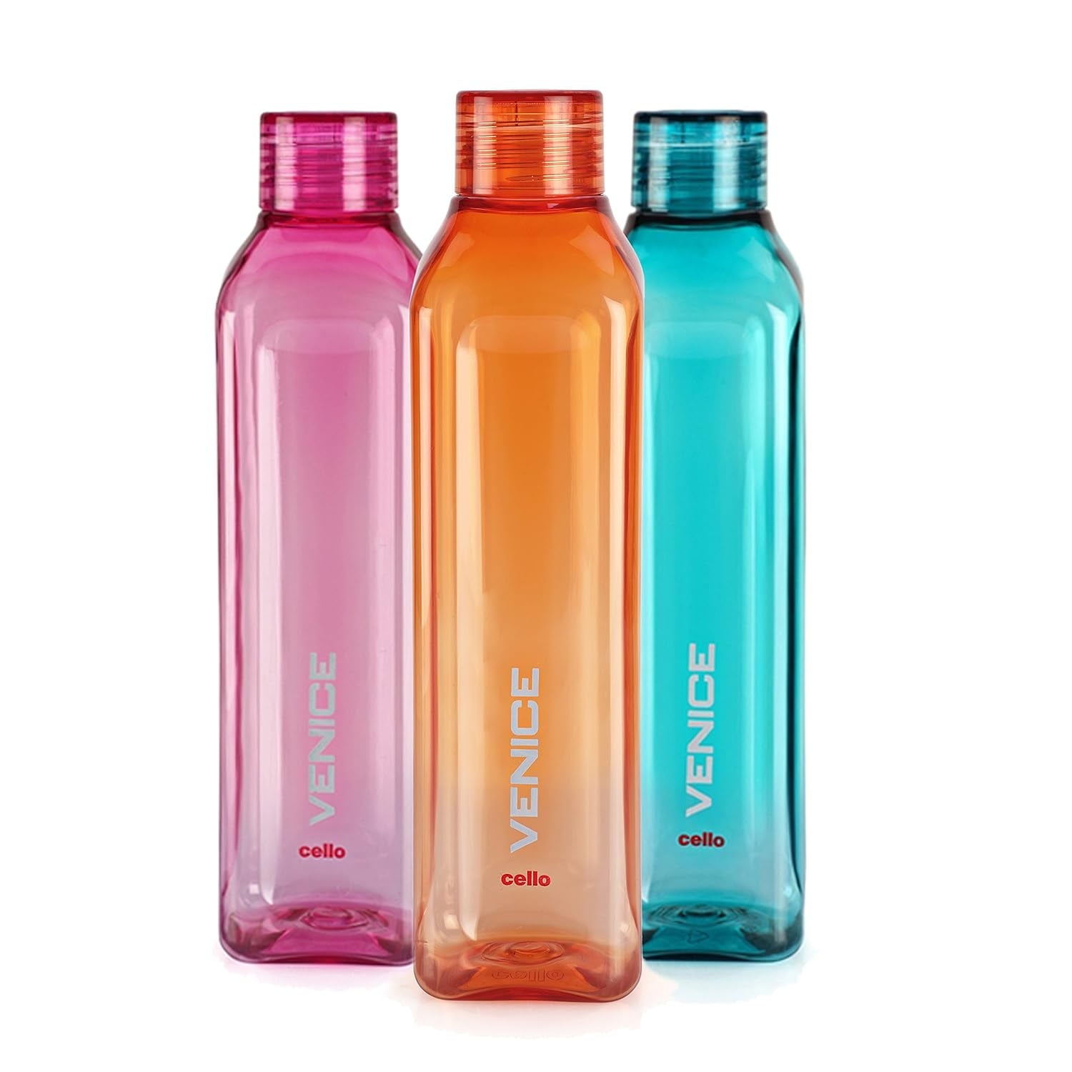 Tupperware Venice Plastic Water Bottles Set of 3 - 1 Litre (Assorted)