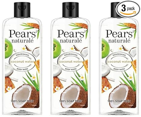 Pears Naturale Nourishing Coconut Water BodyWash 250 ml, (Pack of 3)