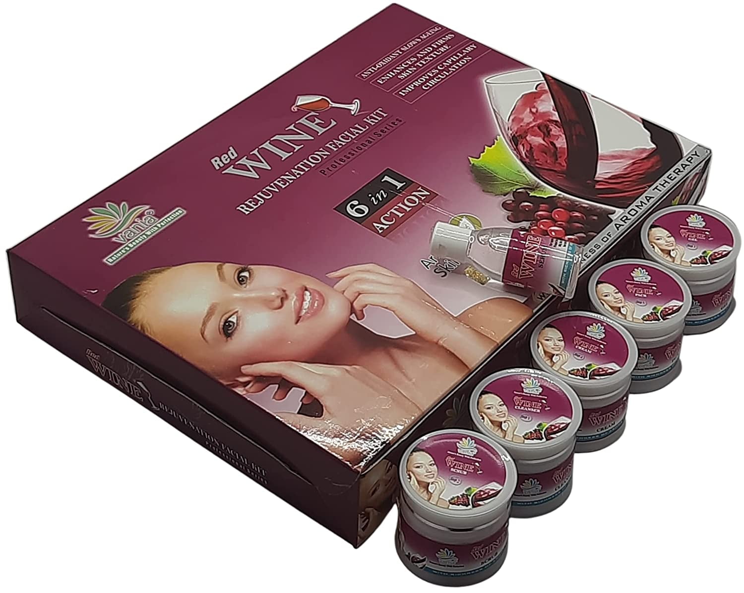 VANIA Red Wine Facial Kit 300Gm
