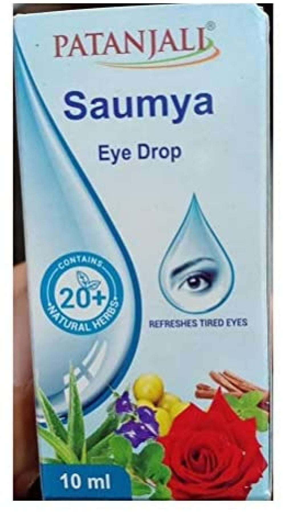 4 x New Patanjali Ayurvedic Herbal Saumya Eyedrops 10ml
