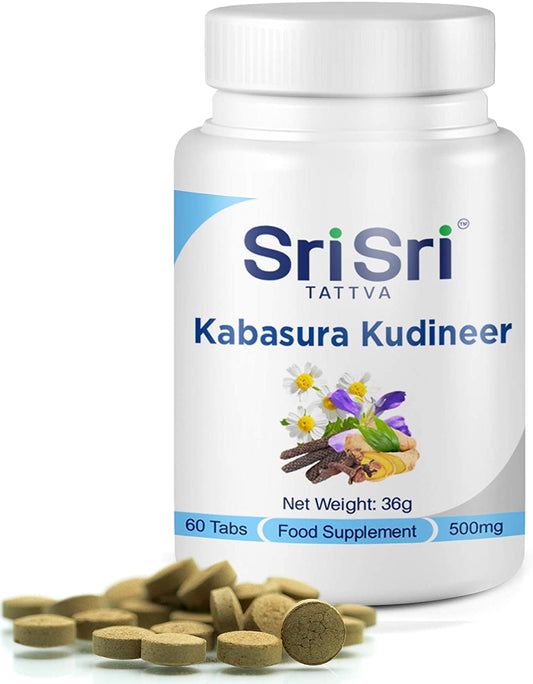 Sri Sri Tattva Kabasura Kudineer Immunity Booster - Respiratory Ailments (60 Tabs)