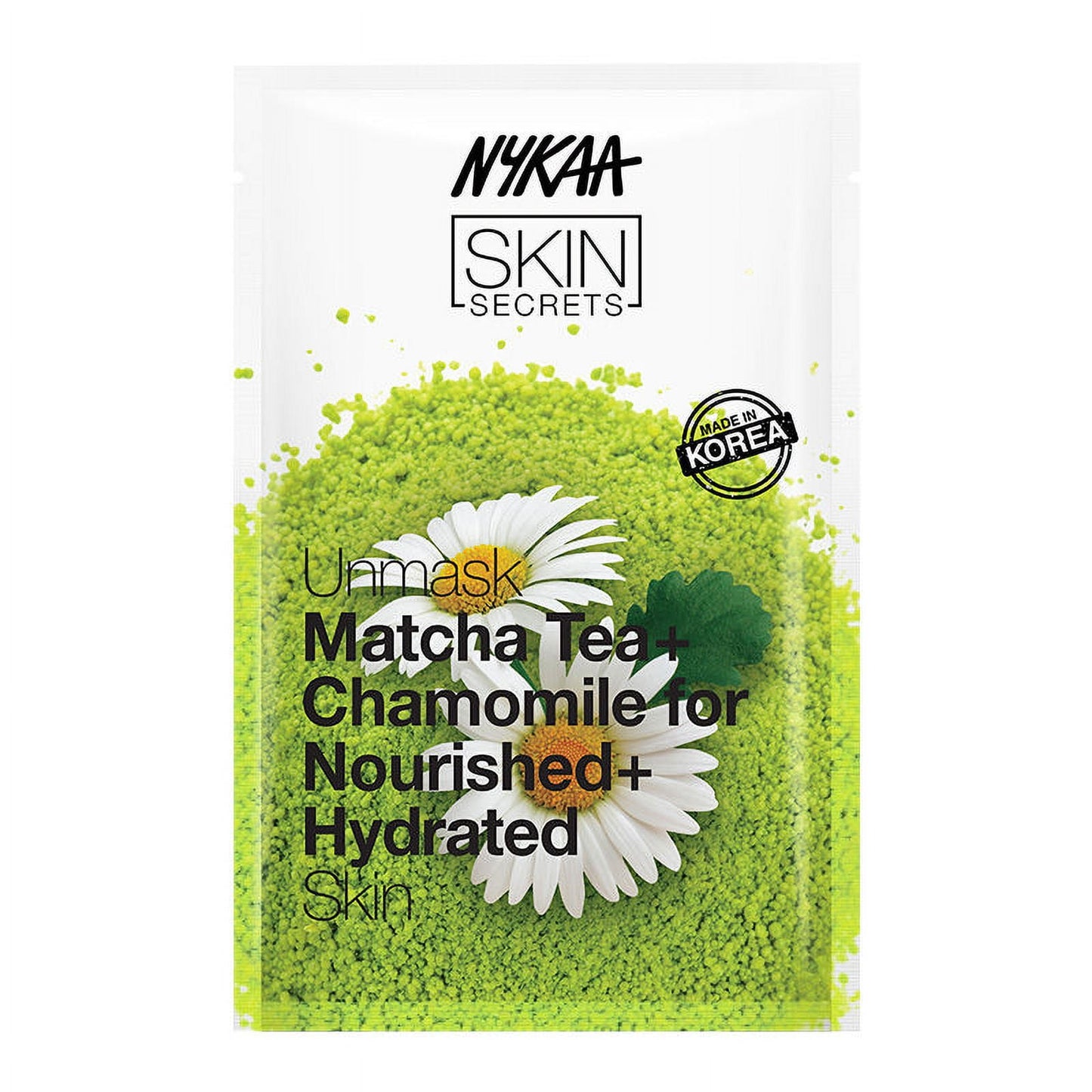 Nykaa Skin Secrets Exotic Indulgence Matcha Tea+Chamomile Sheet Mask For Nourished & Hydra