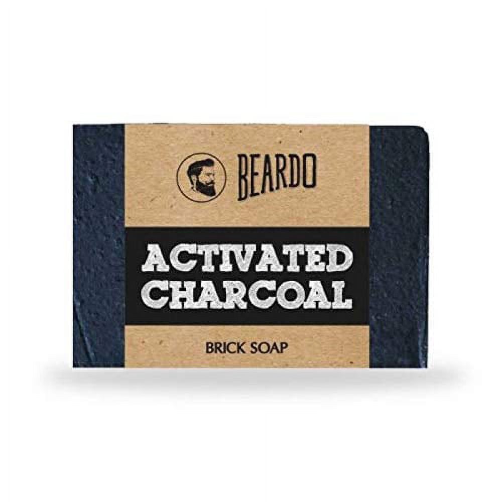 BEARDO Activated Charcoal Brick Soap, 125G