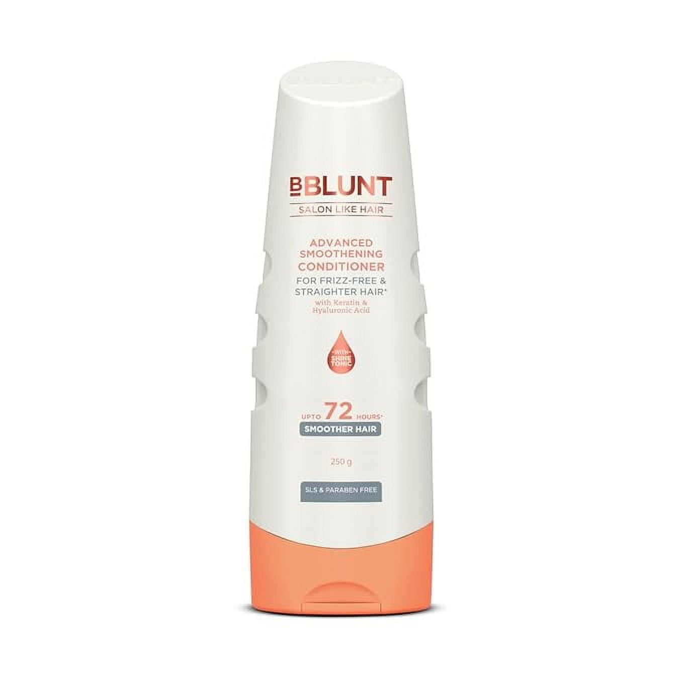 BBLUNT Advanced Smoothening Conditioner with Keratin & Hyaluronic Acid - 250 g | Makes Hai