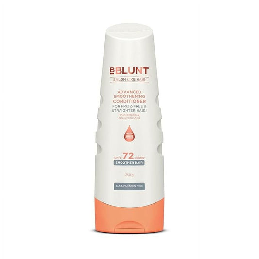 BBLUNT Advanced Smoothening Conditioner with Keratin & Hyaluronic Acid - 250 g | Makes Hai