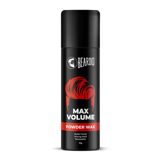 Beardo Max Volume Powder Wax, 10 Gm | Powder Hair Wax Men | Hair Styling Wax For Matte Fin