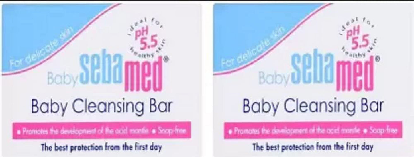 Sebamed Baby Cleansing Bar [ Pack Of 2 ] #Imported (2 x 100 g)