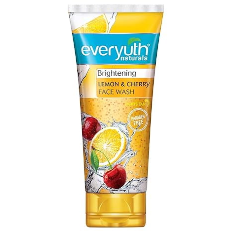 Everyuth Naturals Brightening Lemon & Cherry FaceWash 150gm