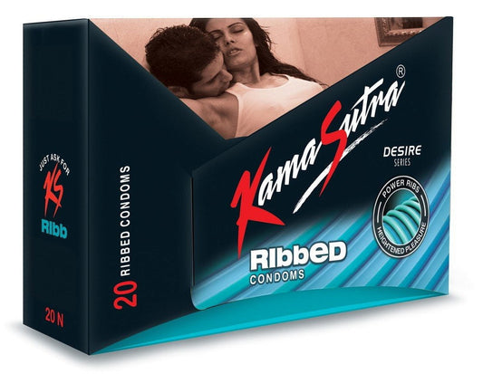 Kamasutra Ribbed Condom For Men | Ribbed | Helps In Enhancing The Pleasure Levels | Combo