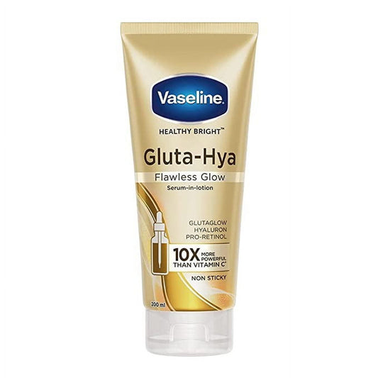 Vaseline Gluta-Hya Flawless Glow, 200ml, Serum-In-Lotion, Boosted With GlutaGlow, for Visi