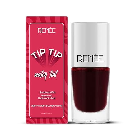 RENEE Tip Tip Water Tint - Cherry Whirl, Stain for Lip & Cheeks, Long Lasting, Lightweight