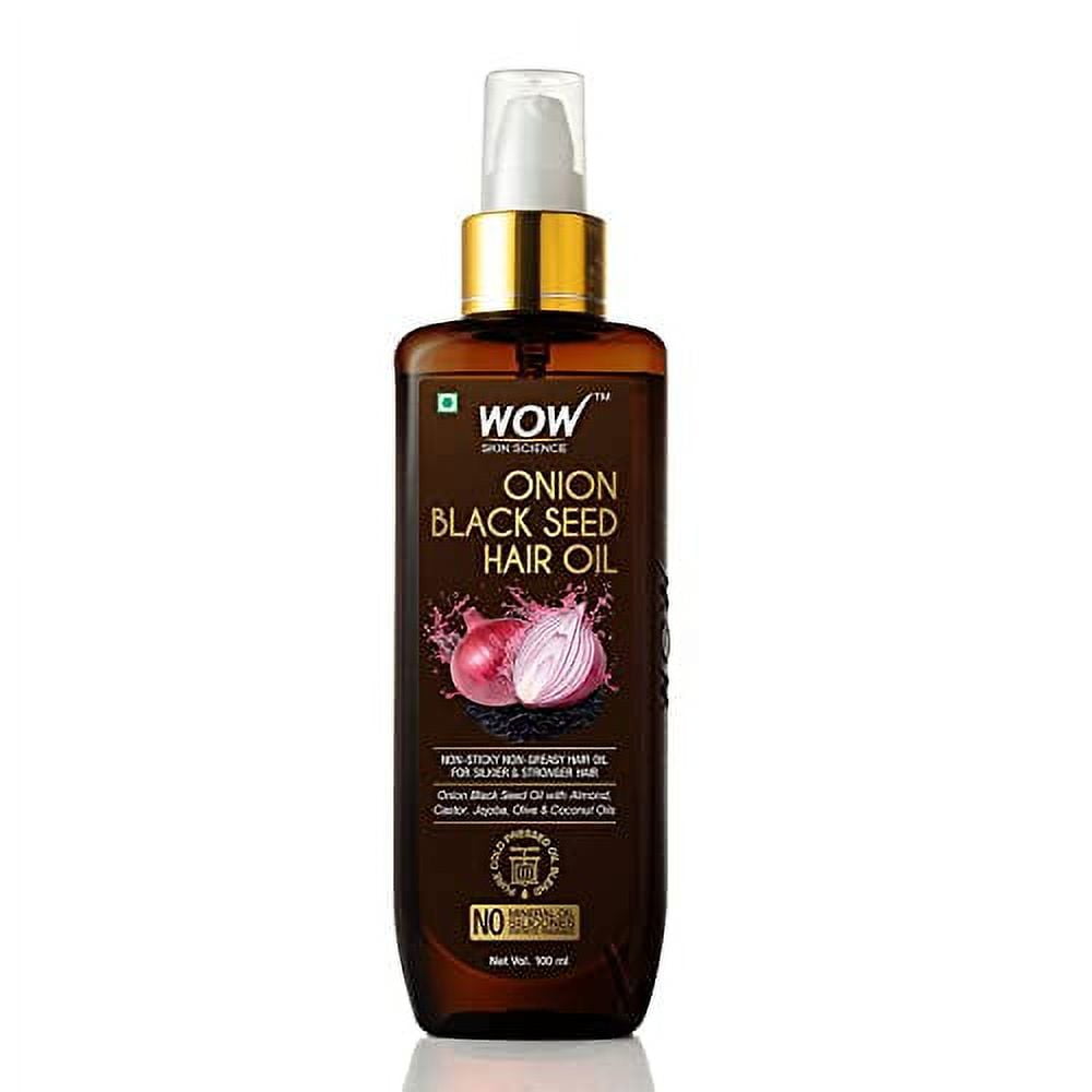WOW Skin Science Onion Black Seed HairOil for Dry Damaged Hair & Growth - Oil HairCare Str