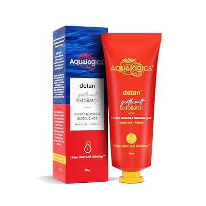 Aqualogica Detan+ Gentle Melt Exfoliator - 50 g | Gently Exfoliates | Visibly Removes Tan
