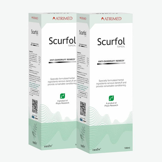 Atrimed Scurfol Shampoo To Fight Dandruff Causing Germs | A Perfect Blend Of Specially For
